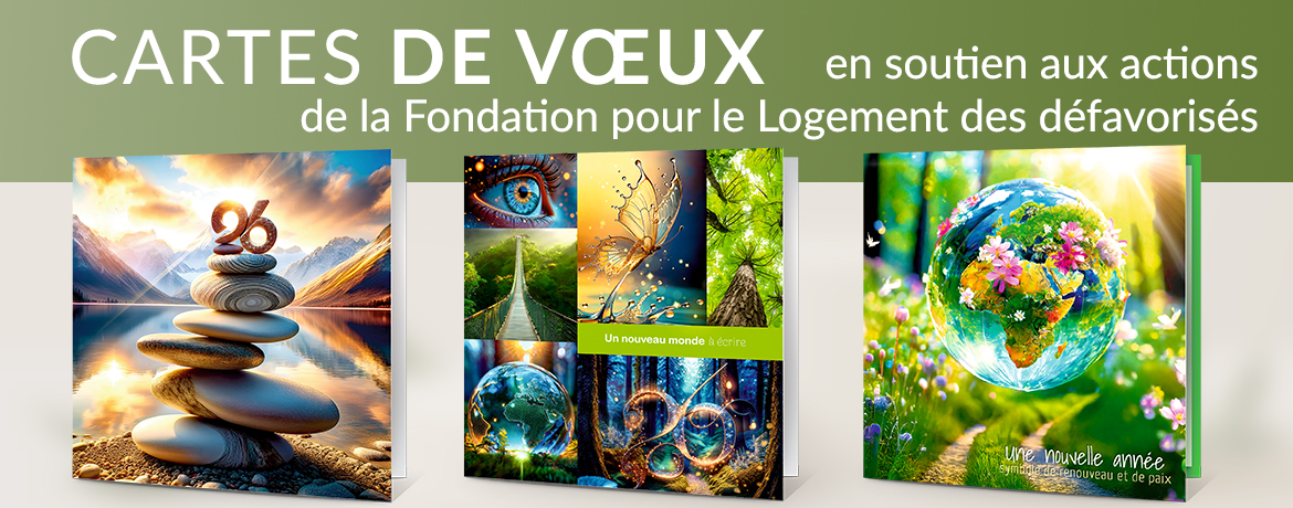 Cartes de vœux écologie nature paysage Fondation pour le Logement